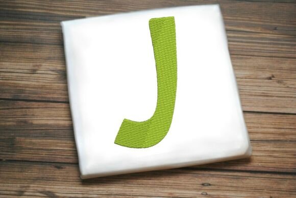 Alphabet Letter J Machine Embroidery Design – A Festive Craft Fair Gem