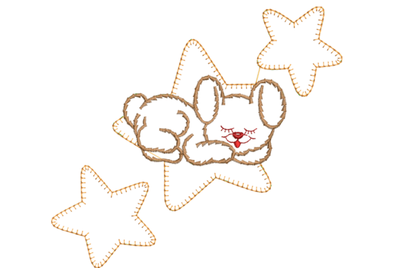 Reviewing the Sleeping Puppy on Star Embroidery Design